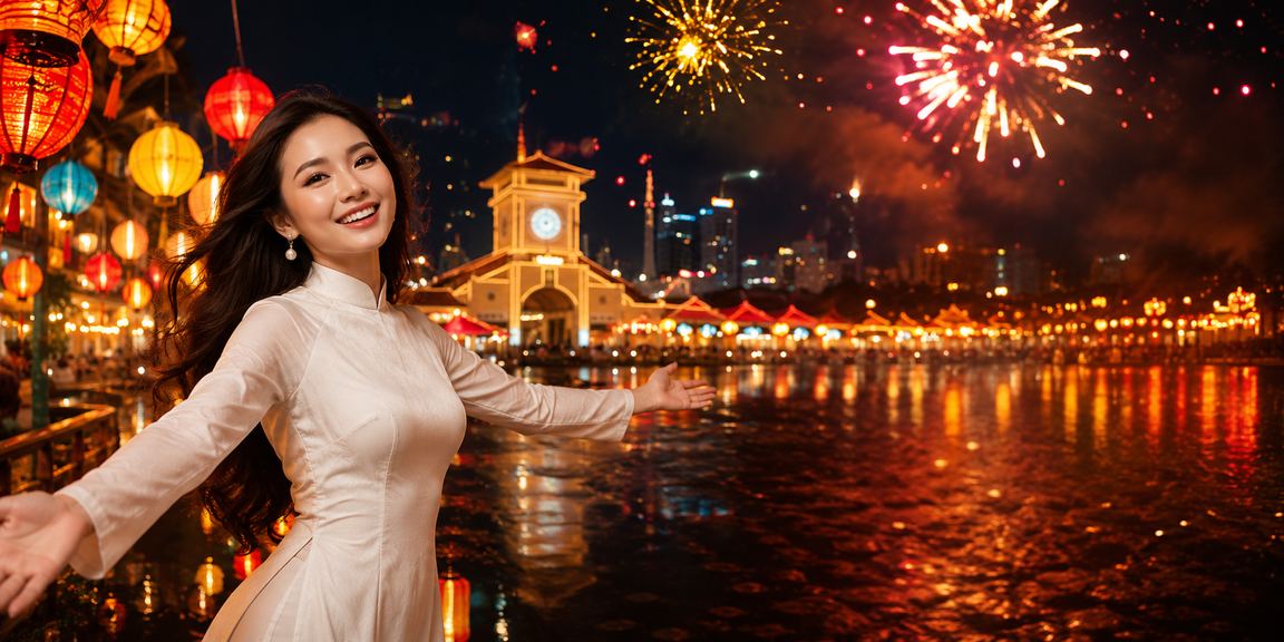 Ánh đèn lồng lung linh tại TP.HCM gợi lên không khí lễ hội khi nhận thưởng trực tuyến