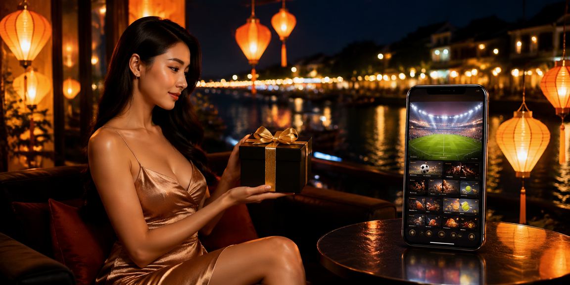Đèn lồng Hội An lung linh về đêm gợi lên không khí theo dõi kèo thể thao trực tuyến